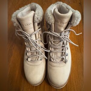 Cole Haan Women's Ivory Boots Size 7.5